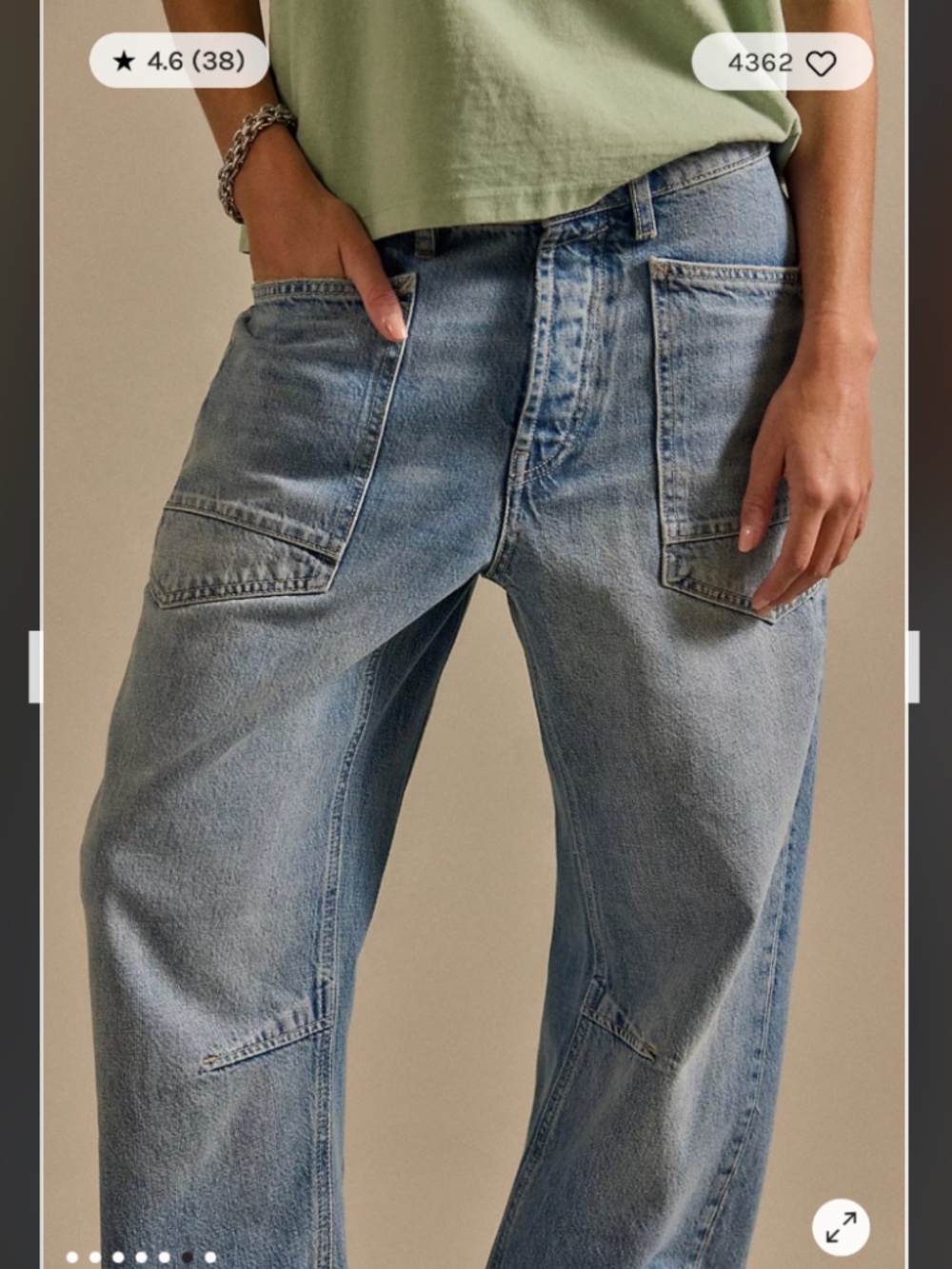 We The Free Minimalist Moxie Barrel Jeans - Picture 5 of 6